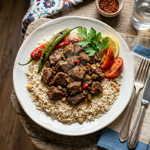 Pilav üstü et kavurma - Ankara catering