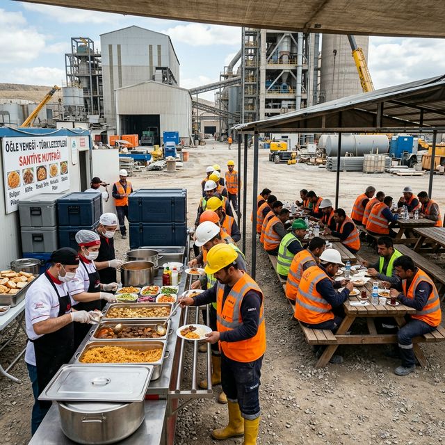 Fabrika ve şantiye yemek hizmeti